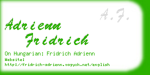 adrienn fridrich business card